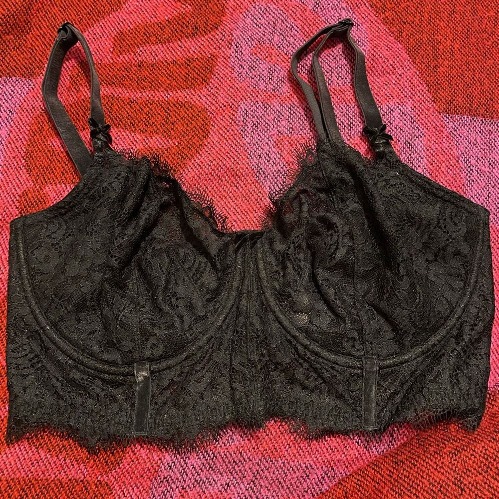 Victoria’s Secret Black Lace Bustier